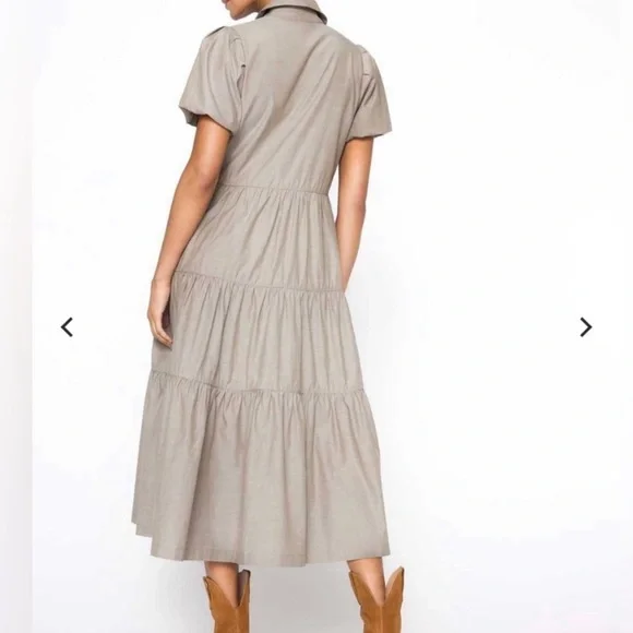 BROCHU WALKER Havana Dress in Bayou  Ruffle Tiered Peasant
Boho Midi Size S NWT - Picture 3 of 8